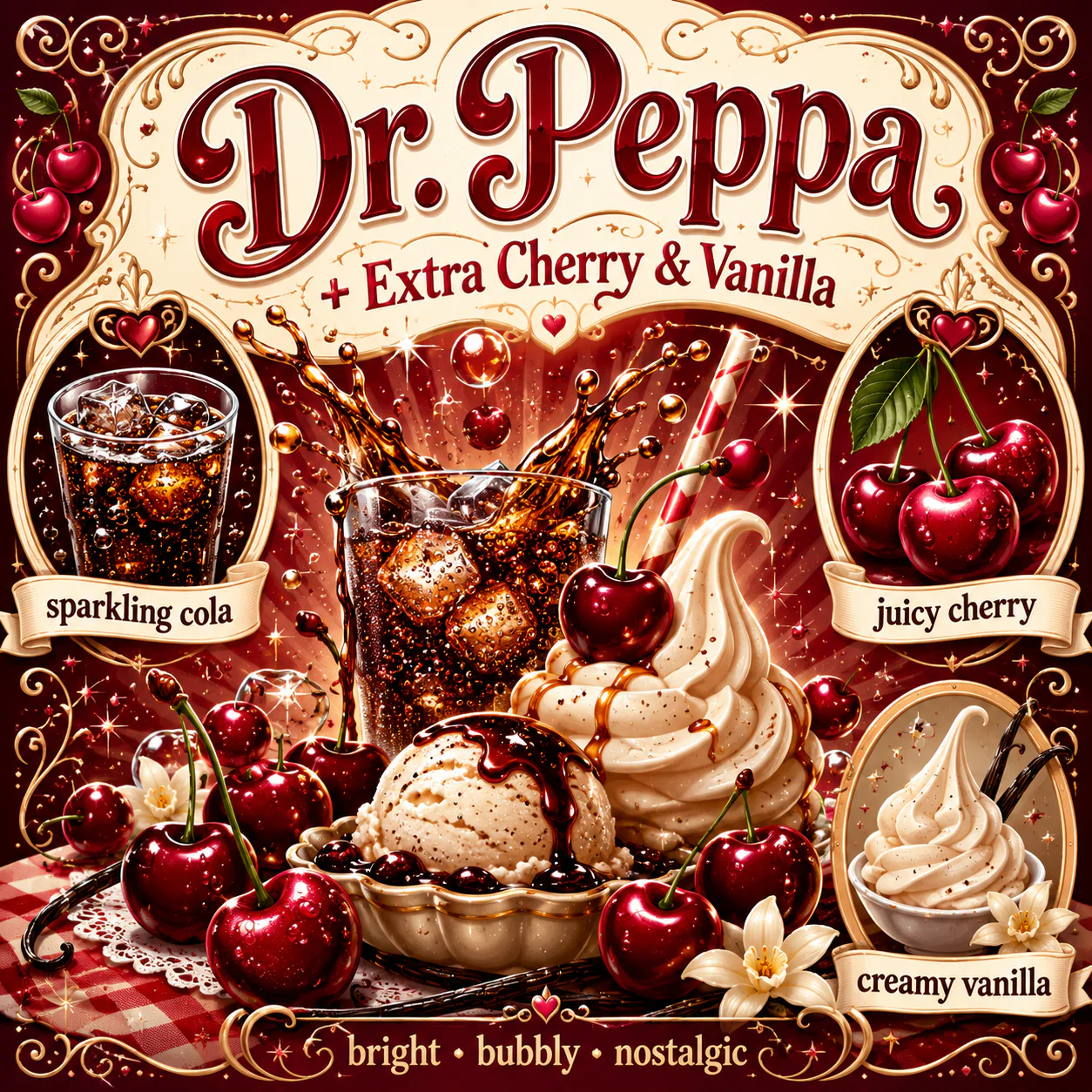 Dr. Peppa + Extra/Added Cherry & Vanilla