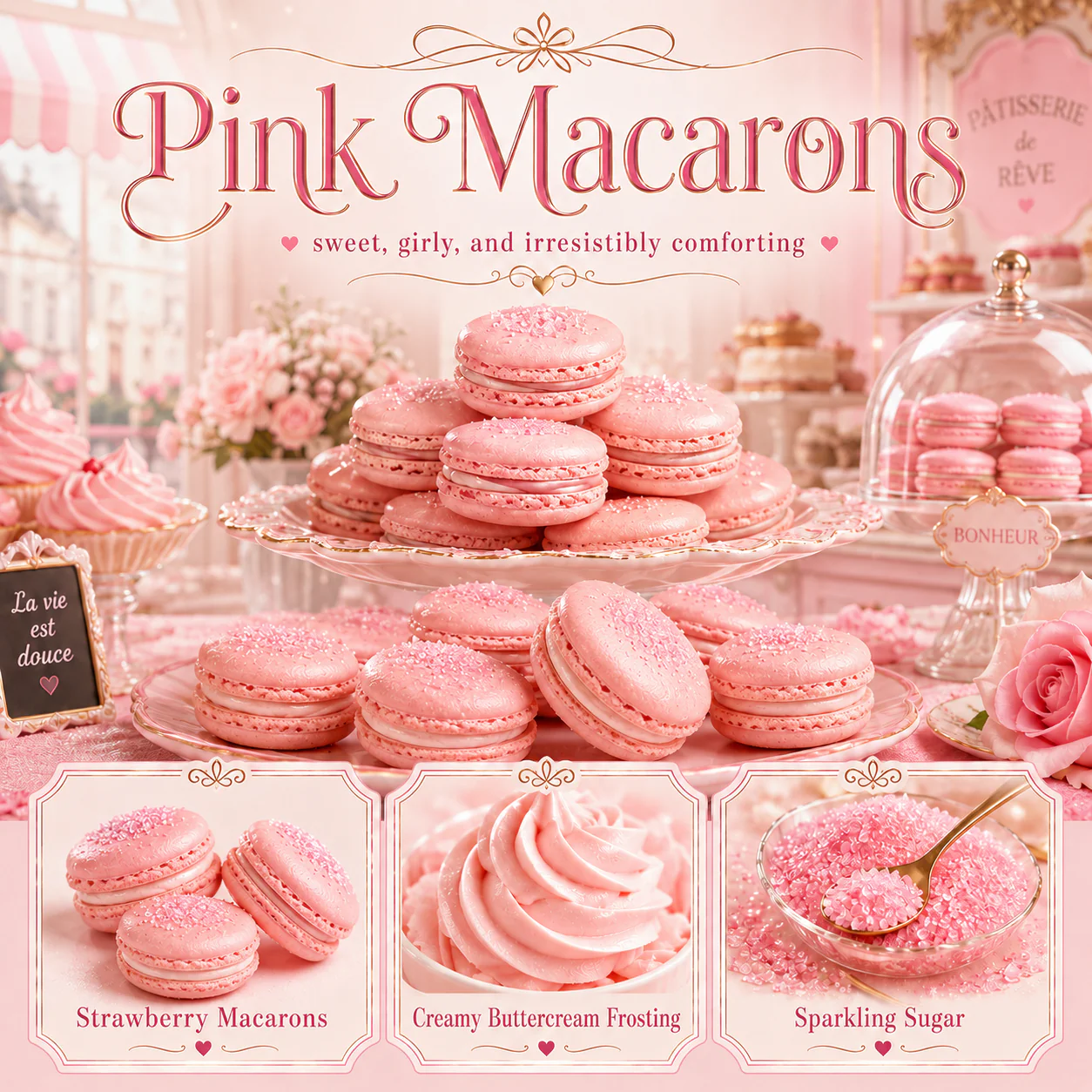 Pink Macarons